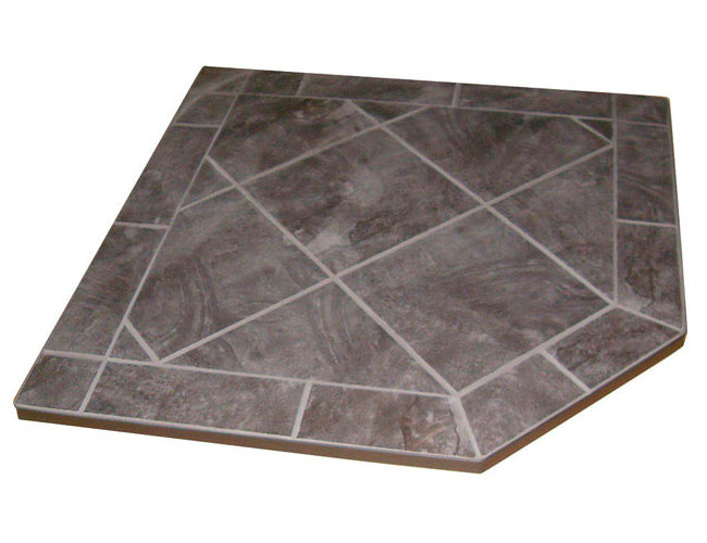 By The Fire T-C40-NERO Canyon Porcelain Hearth Pad, 40 x 49 x 1.25