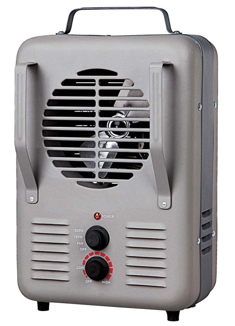 Soleil TFH-203-S Milk House Utility Heater, Gray